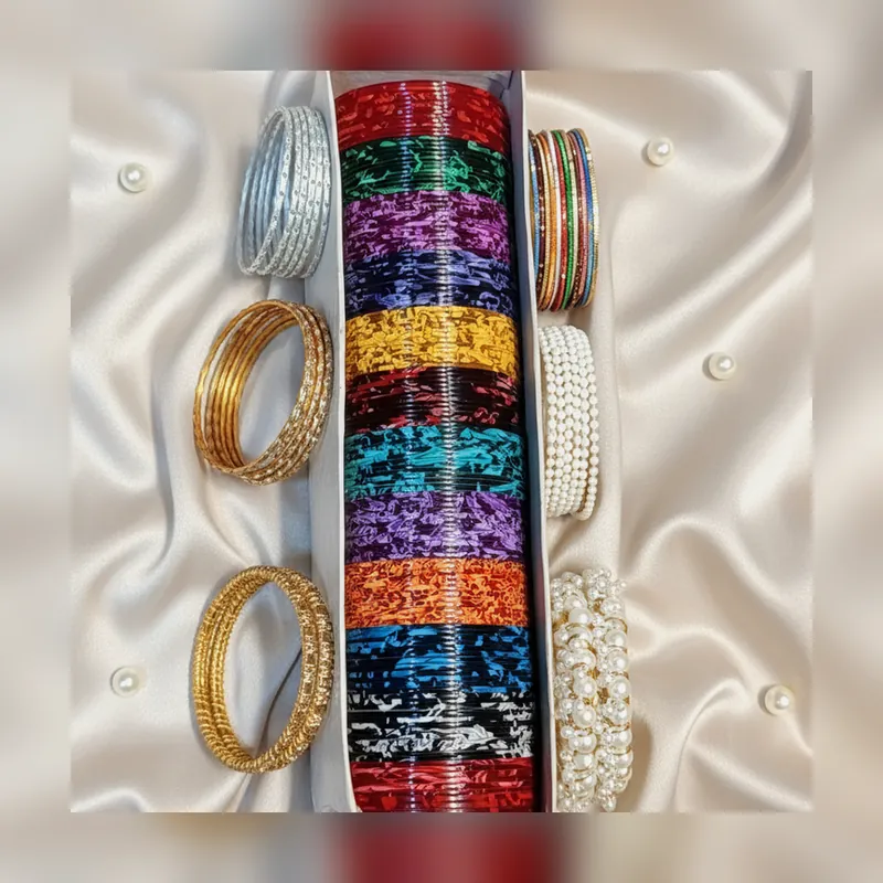 Plasticedeal Allsize Multicolor Plastic Bangles Set - Set 1