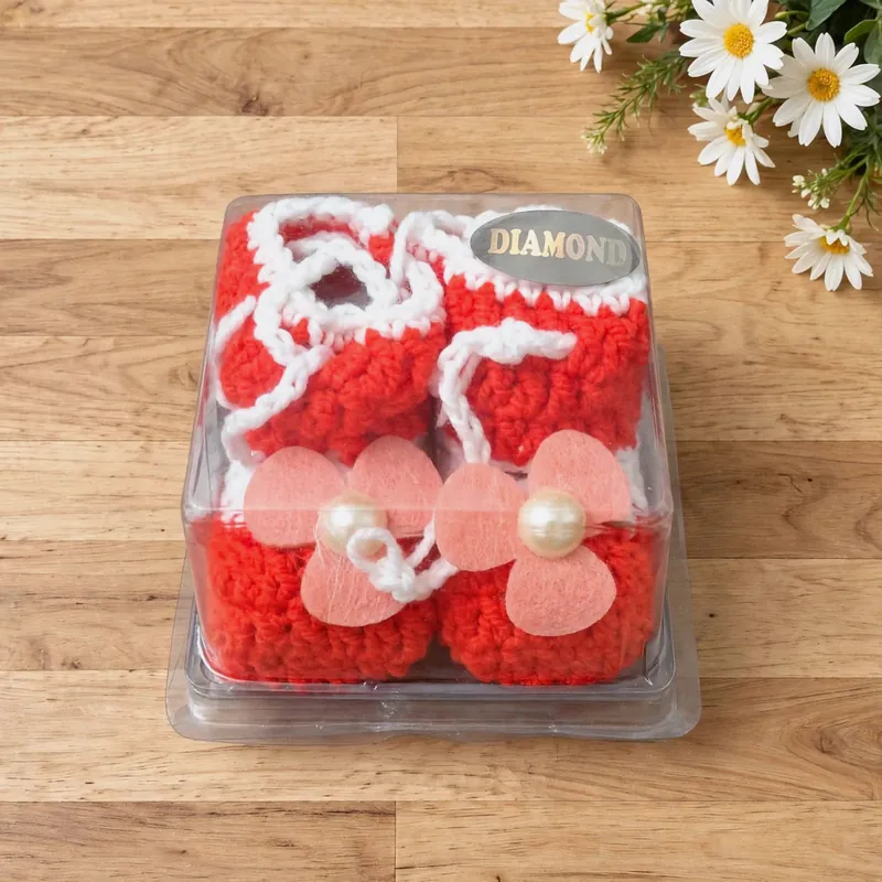 Cute Soft Sole Black Grid New Born Baby Shoes - Set 11