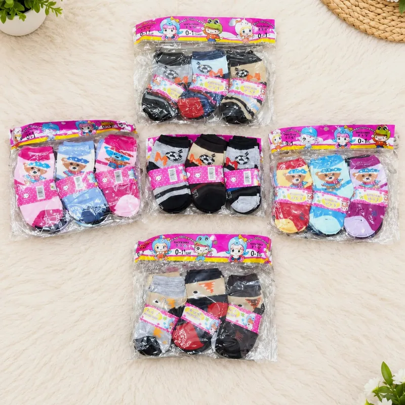 New Born Baby 0 To 1 Year Socks Pack - Kids Garments - Set 1