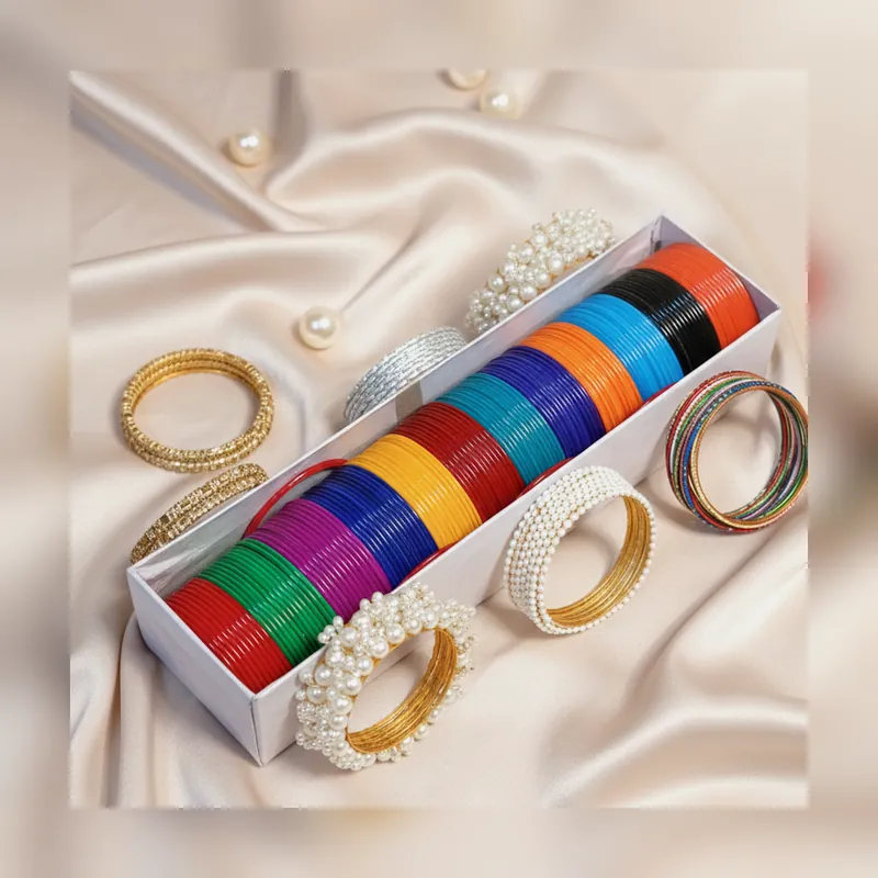 Plasticedeal Allsize Multicolor Plastic Bangles Set - Set 2