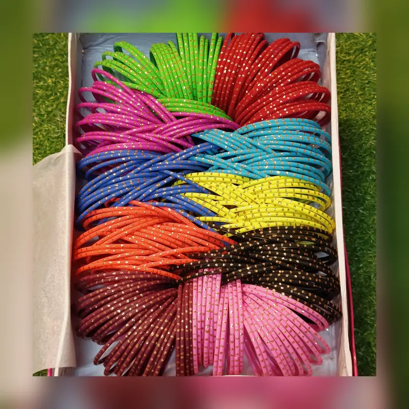 20 Dozen  matt dot Box 26 24 Glass Bangles - Set 5