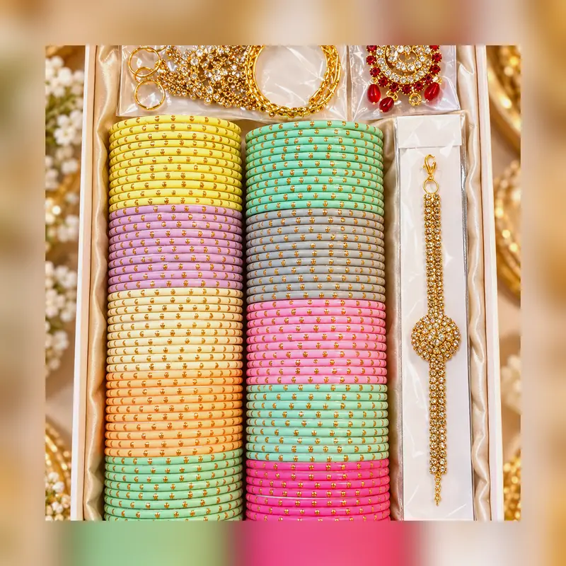 Glass Beautifull Deal Box 26 24 Glass Bangles - Set 1