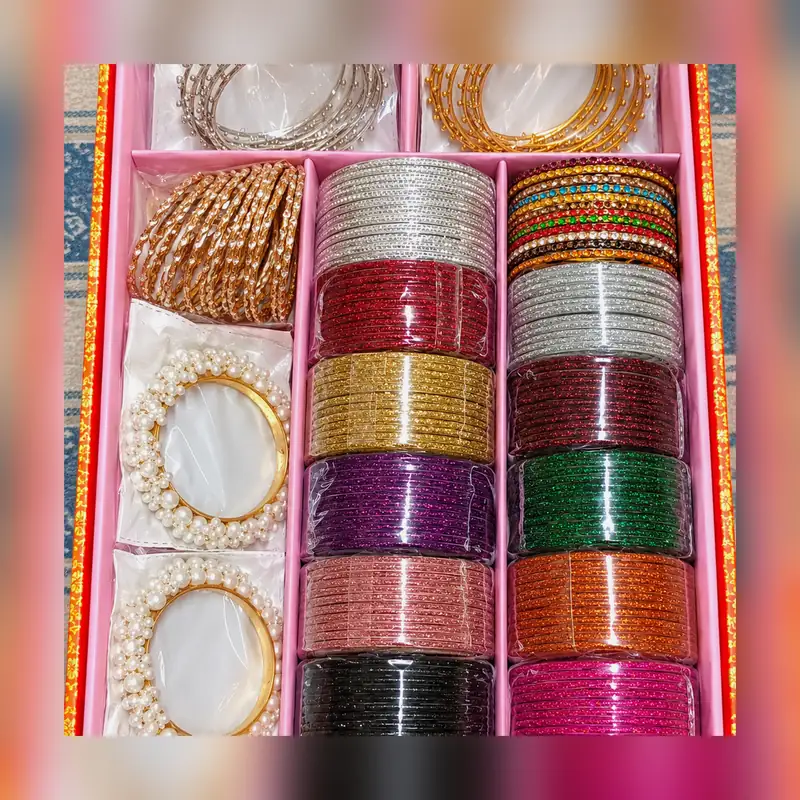 Glass Beautifull Deal Box 26 24 Glass Bangles - Set 2