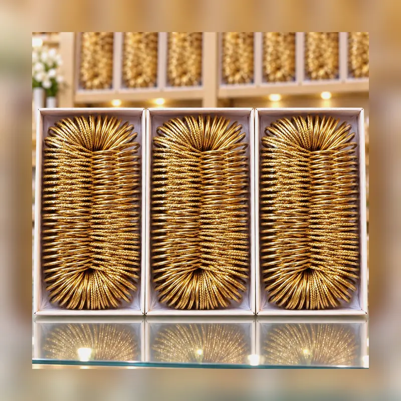Pack of 3 Boxes Shimmer Glass Bangles - 60 Dozen Wholesale Deal - Set 2