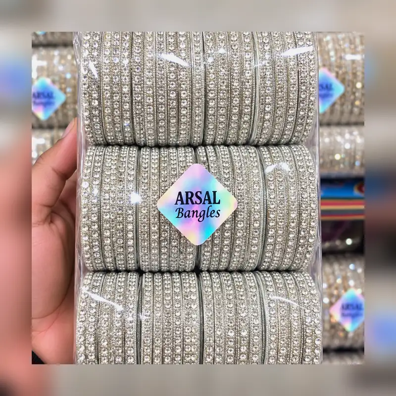 Kids Fancy Metal Bangles Paket - 12 Sets Wholesale Deal - Set 7