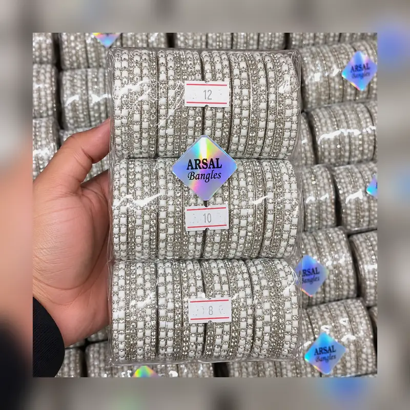 Kids Fancy Metal Bangles Paket - 12 Sets Wholesale Deal - Set 8