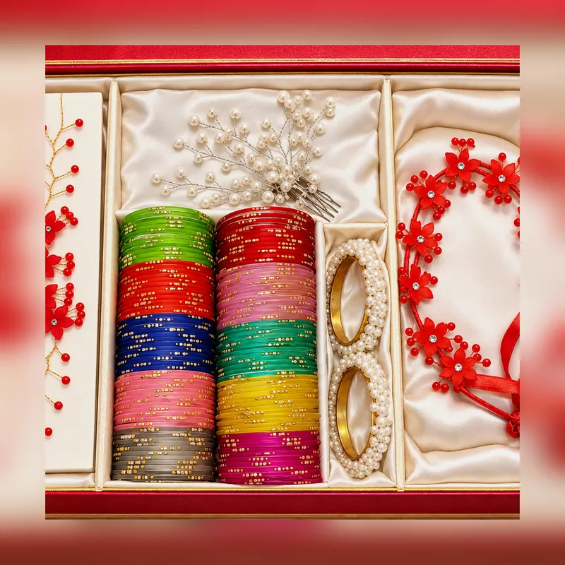 Glass Beautifull Deal Box 26 24 Glass Bangles - Set 10